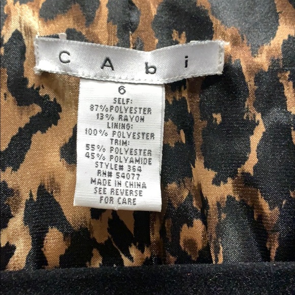 Leopard lined pinstripe jacket - Picture 3 of 4